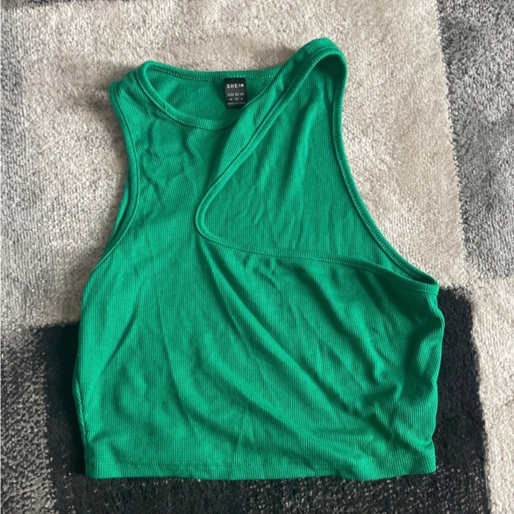 SHEIN Asymmetrical Shoulder Crop Top